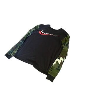 Nike DNA Basketball Long Sleeve Shirt Camo/black Mens Size Medium (Bape Style)